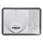 STONELINE® Backmatte aus Silikon mit Hilfslinien und Umrechnungstabellen