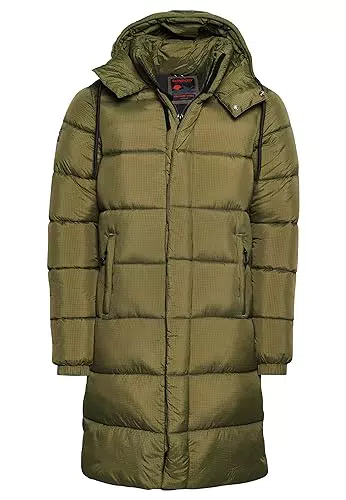 Superdry Herren Ripstop Longline Puffer Jacket
