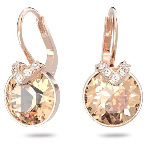Swarovski Bella V Drop Ohrhänger mit Rundschliff aus Roségold-Legierung