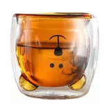 Sweet Coffee Tassen - Doppelt isolierte Glasbecher mit Bären- und Panda-Motiv