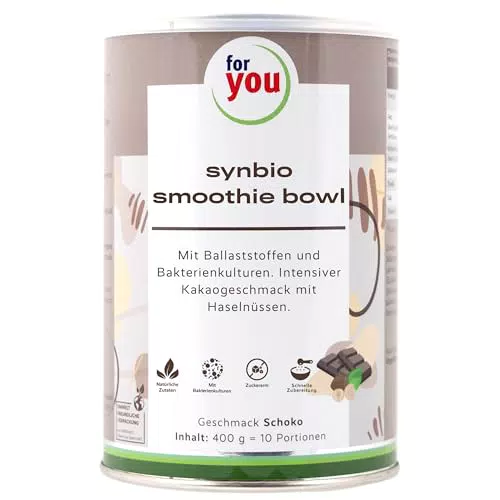 Synbio Smoothie-Bowl Schoko-Zimt - Darmfreundliche Bowl mit Ballaststoffen und Bakterienkulturen