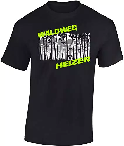 Waldweg Heizer T-Shirt für Radfahrer – Geschenkideen für Damen und Herren