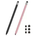 MEKO Touchscreen Stift 2 in 1 Gummi Stylus für iPhone, iPad, Samsung, Huawei, Xiaomi