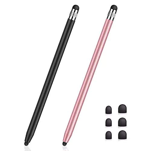 MEKO Touchscreen Stift 2 in 1 Gummi Stylus für iPhone, iPad, Samsung, Huawei, Xiaomi