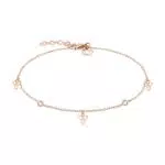 Tamaris Damen Fußkette in Roségold aus Edelstahl TJ-0015-A-27