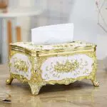Luxuriöse Taschentuchbox im europäischen Stil für Büro und Badezimmer