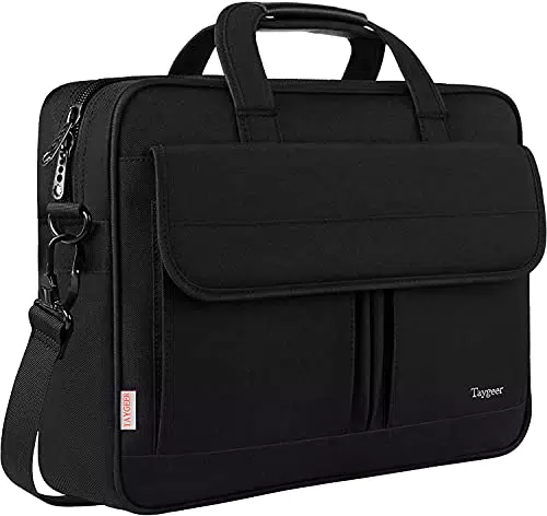 Taygeer Laptoptasche 17 Zoll, Wasserdichte Aktentasche für Business und Reisen