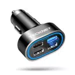 TECKNET 54W Zigarettenanzünder USB Adapter, 4-Port QC3.0 Auto Ladegerät