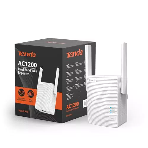 Tenda A18 WLAN Verstärker AC1200 Dualband mit 2 externen Antennen