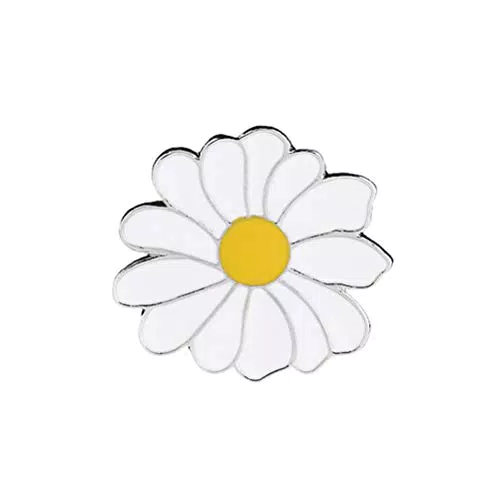TENDYCOCO Cartoon Gänseblümchen Brosche – Sommer Art Pin für Hemden und Jacken