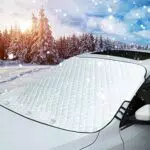 Tevlaphee Frontscheibenabdeckung Magnet für Windschutzscheibe gegen Schnee und Frost