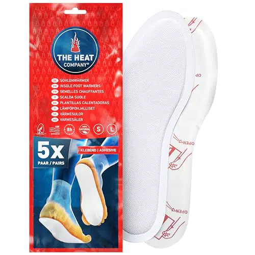 The Heat Company Sohlenwärmer - EXTRA WARM - Wärmesohlen für warme Füße - Luftaktiviert - Größe Large: 41-46
