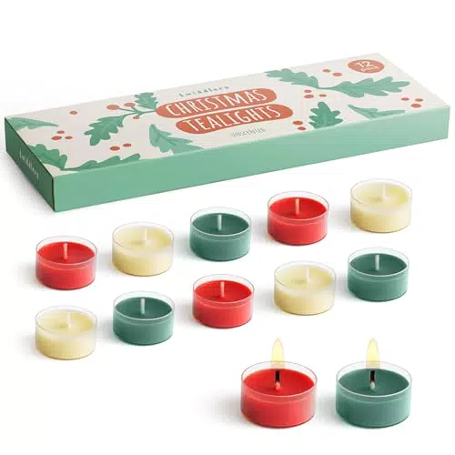 Twiddlers Weihnachts-Teelichter Set für Adventskranz und Tischdeko