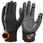 TIBISI Winter Fahrradhandschuhe Thermo für Herren und Damen, winddicht, touchscreenfähig