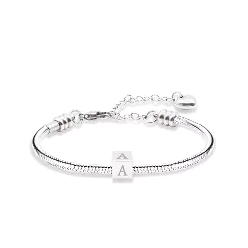 TOLOWOBK Charm Armband Damen mit Buchstaben – Perfektes Geschenk für Mädchen