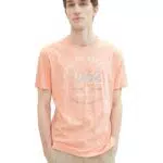 TOM TAILOR Herren Basic T-Shirt mit Logo-Print