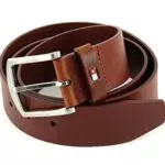 TOMMY HILFIGER Ledergürtel NEW DENTON 4 cm breit