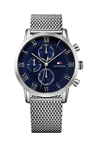 Tommy Hilfiger Quarz Uhr für Herren mit Edelstahl- oder Lederarmband