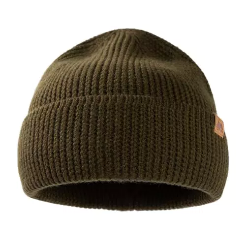 TOP-EX Merino Mütze für Herren und Damen - Warme Strickmütze für Outdoor-Sport