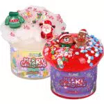 Toysbutty Weihnachtsmann Schleim – Duftender Cloud Slime für Kinder, Adventskalender