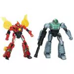 Transformers EarthSpark Cyber-Combiner Terran Twitch und Robby Malto Figuren