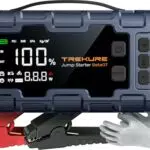 TREKURE Starthilfe Powerbank mit Luftkompressor und 600 Lumen LED
