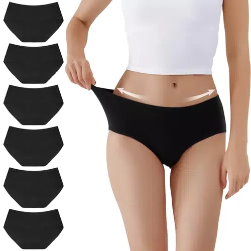 TUUHAW Damen Unterhosen Baumwolle Mittel Taille Slips Panties