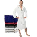 Twinzen Bademantel Herren - Oeko-TEX® Zertifiziert mit Kapuze und 2 Taschen