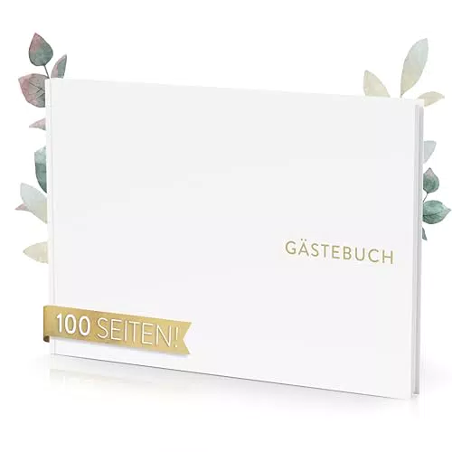 TWIVEE Gästebuch für Hochzeit, Geburtstag und Babyparty - Erinnerungsbuch