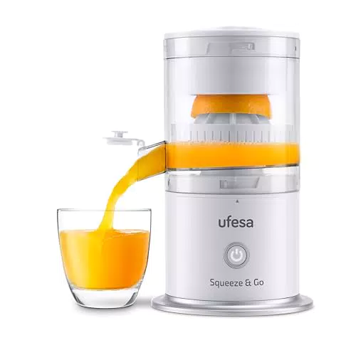 Ufesa Squeeze & Go – kabelloser, wiederaufladbarer Entsafter, tragbar und multifunktional