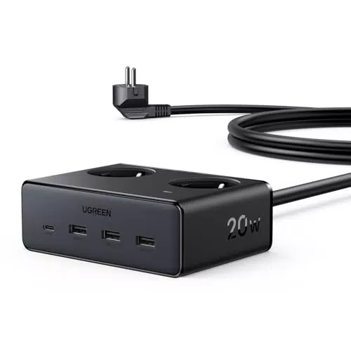 UGREEN Nexode 6-in-1 Steckdosenleiste mit USB und Überspannungsschutz