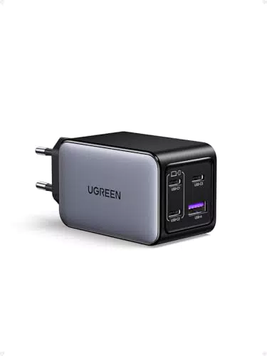 UGREEN Nexode 65W USB-C Ladegerät 4-Port GaN Schnellladegerät für MacBook, iPad, iPhone