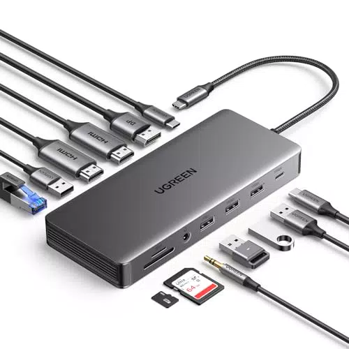 UGREEN Revodok Pro 3B C Docking Station mit Triple Display und 10Gbps USB Ports