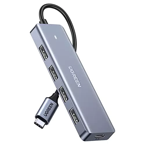 UGREEN USB C Hub 4 Ports USB 3.0 OTG Adapter mit Stromversorgung für iPhone, MacBook, iPad