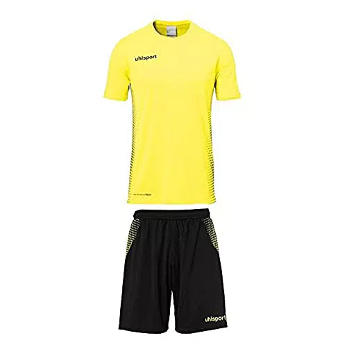 Uhlsport Herren Set Score Kit Trikot Und Shorts, Fluo gelb/Schwarz