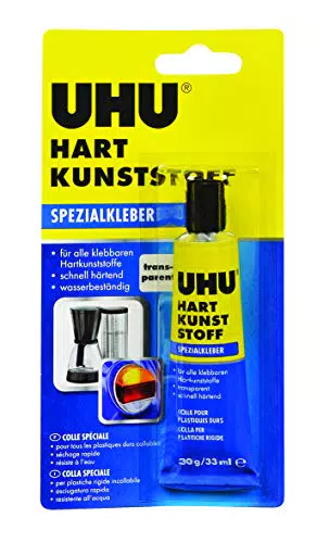UHU Spezialkleber Hart Kunststoff, Geeignet für wasser-