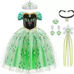 URAQT Mädchen Kostüm Kleid für Karneval, Halloween und Geburtstagsfeiern