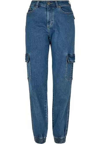 Urban Classics Damen TB4797 Cargo Pants aus Bio-Baumwolle mit Stretch