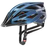 uvex i-vo cc - leichter Allround-Helm für Damen und Herren - individuelle Größenanpassung - erweiterbar mit LED-Licht - black-smoke matt - 52-57 cm