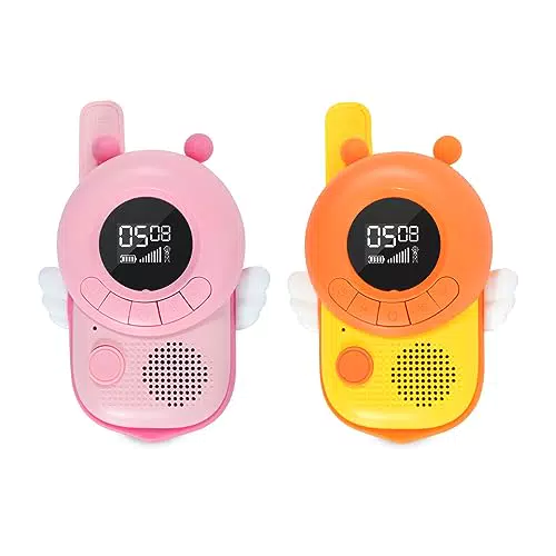 Uzoli Walkie Talkie für Kinder, 20 Kanäle, 3 km Reichweite, ideal für Abenteuer