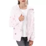V.&GRIN Fleecejacke Kinder mit Kapuze Langarm Kuschelige Sweatjacke Mädchen Zip Up Hoodie Herbst Kapuzenpullover Coole Kleidung Gr.105 bis 155cm