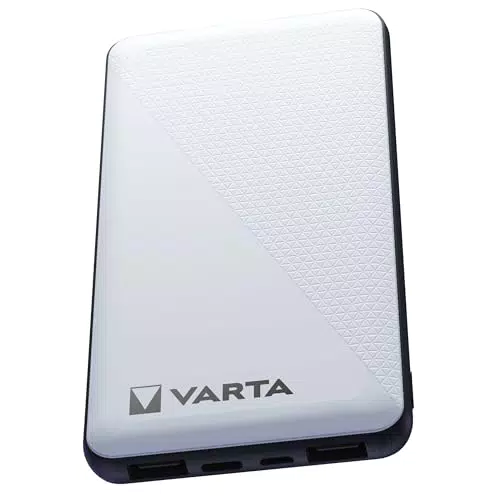 VARTA Power Bank 20000mAh, Powerbank Energy mit 4 Anschlüssen