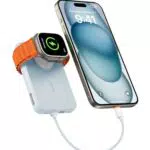 VEGER Mini Power Bank 20W PD, 10000mAh mit integriertem Apple Kabel und USB-C