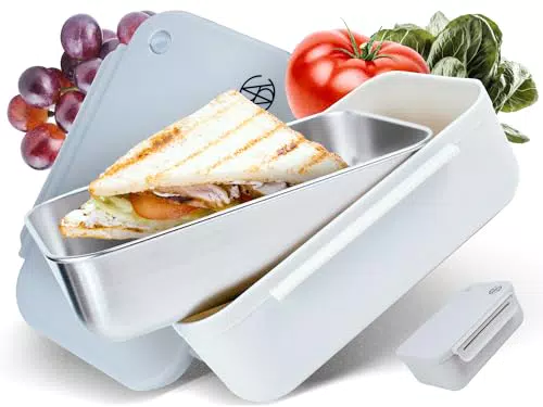 VESTAhome Edelstahl Lunchbox - Brotbox spülmaschinenfest und BPA-frei