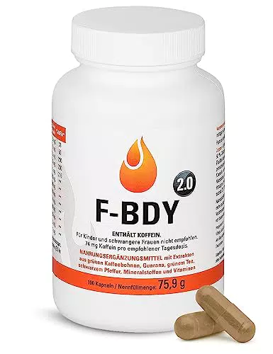 Vihado F-BDY 2.0 – Kapseln für normalen Stoffwechsel mit Pflanzenstoffen und Vitaminen