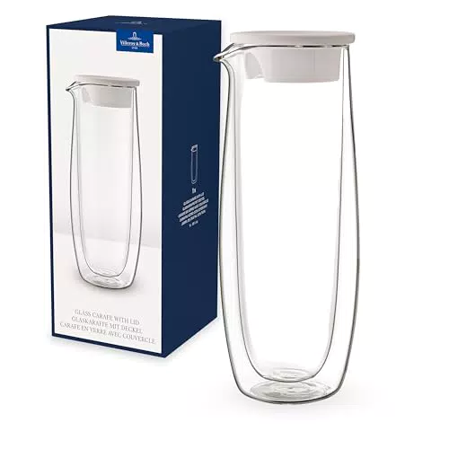 Villeroy und Boch Artesano Hot und Cold Beverages Glaskaraffe mit Deckel