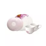 Villeroy & Boch Rose Garden Kaffee-Service Set für 2 Personen, spülmaschinenfest, mikrowellensicher