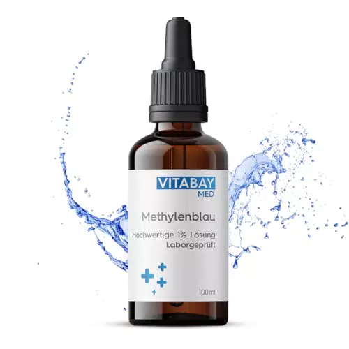Vitabay Methylene Blau hochdosiert Tropfen - 99,8% Reinheit, Laborgeprüft