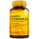 Vitamin D3 1000 I.E - Hochdosierte Kapseln für Knochen, Zähne und Immunsystem