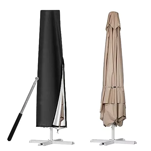 VORHOT Sonnenschirm Schutzhülle 210D Oxford-Stoff, wasserdicht und UV-sicher